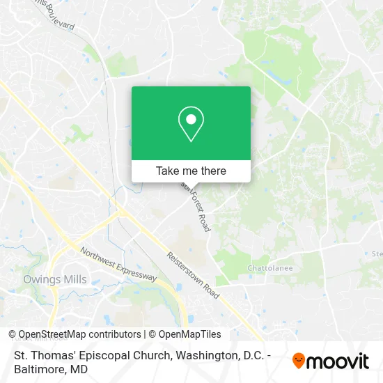 St. Thomas' Episcopal Church map