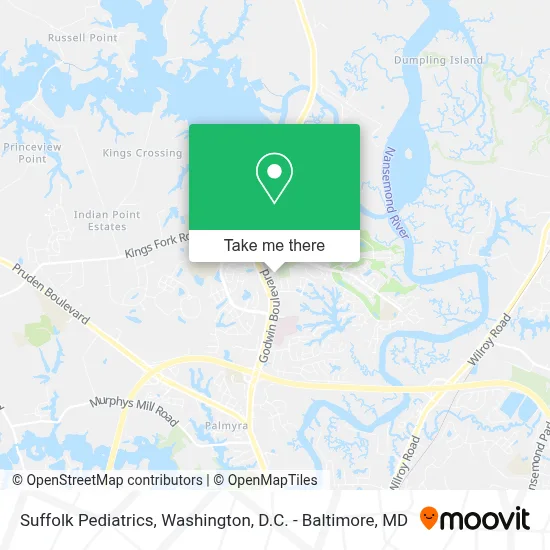 Suffolk Pediatrics map