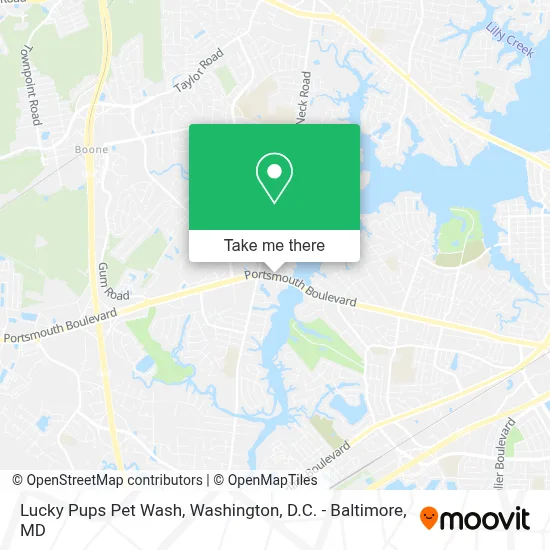 Lucky Pups Pet Wash map