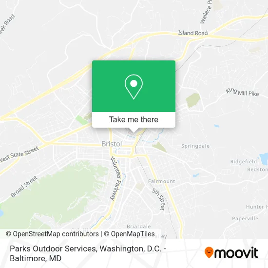 Parks Outdoor Services map