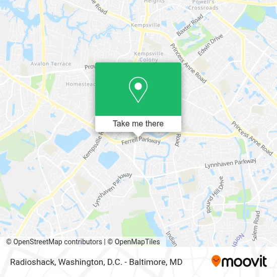 Radioshack map