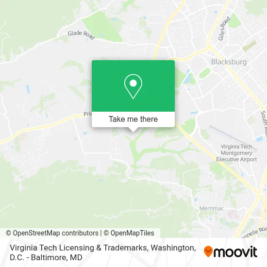 Virginia Tech Licensing & Trademarks map