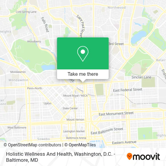 Holistic Wellness And Health map