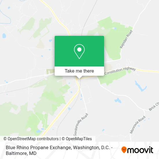 Blue Rhino Propane Exchange map