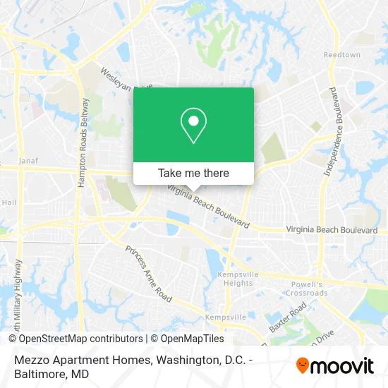 Mezzo Apartment Homes map