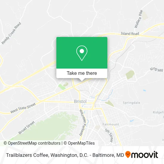 Trailblazers Coffee map