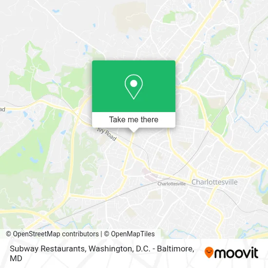 Subway Restaurants map