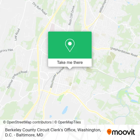 Berkeley County Circuit Clerk's Office map