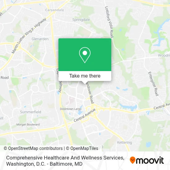 Comprehensive Healthcare And Wellness Services map