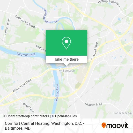 Comfort Central Heating map