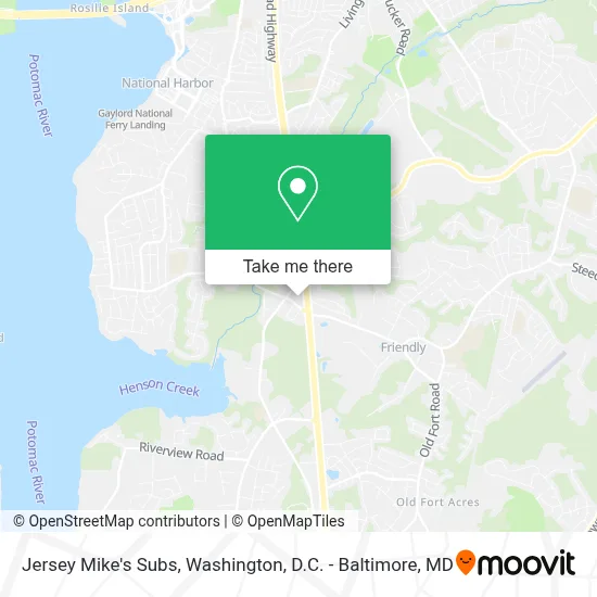 Jersey Mike's Subs map