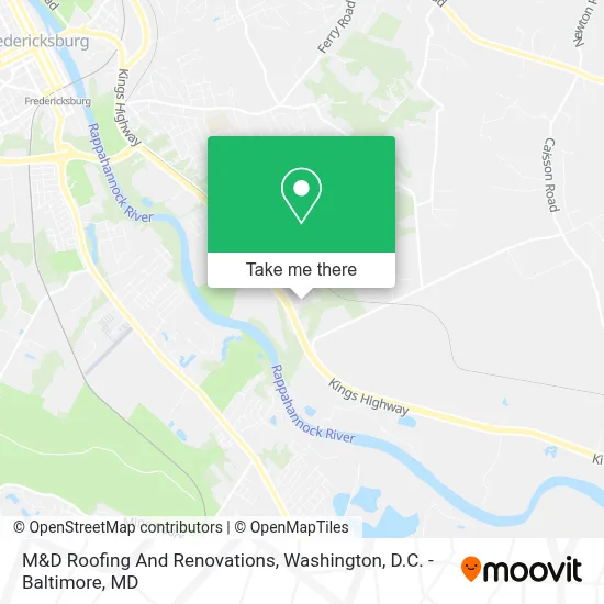 M&D Roofing And Renovations map