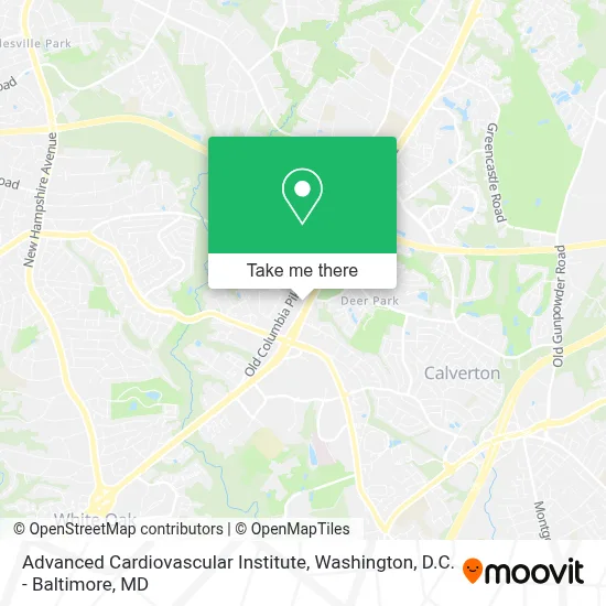 Advanced Cardiovascular Institute map