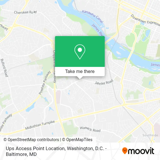 Ups Access Point Location map