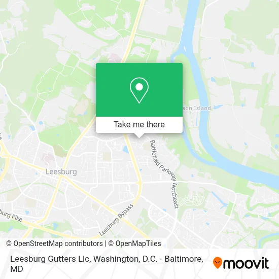 Leesburg Gutters Llc map