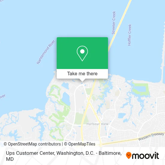 Ups Customer Center map