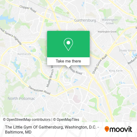 The Little Gym Of Gaithersburg map