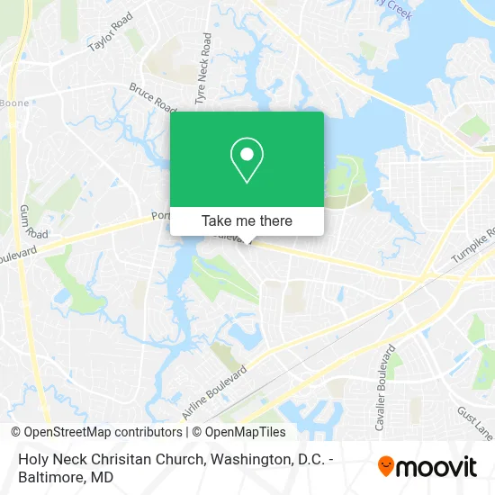 Holy Neck Chrisitan Church map