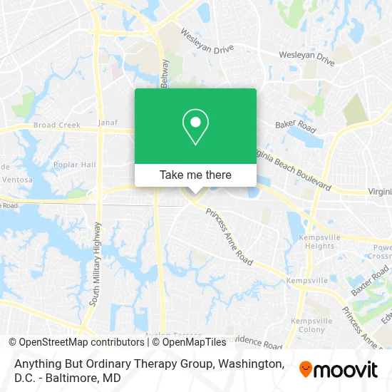 Anything But Ordinary Therapy Group map