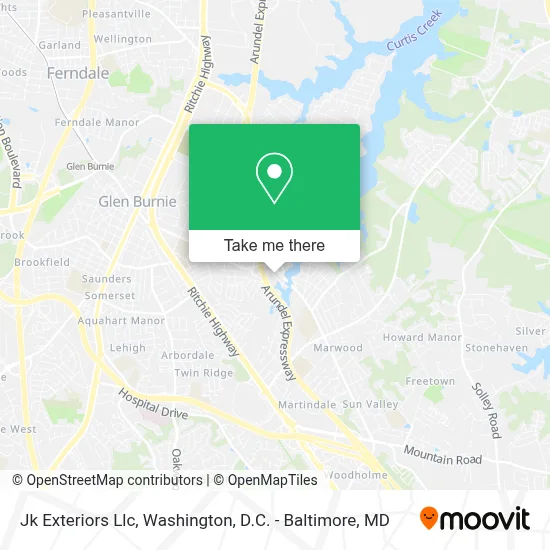 Jk Exteriors Llc map
