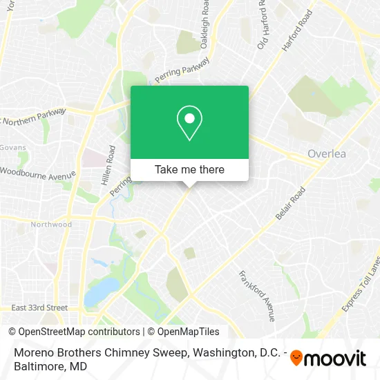 Moreno Brothers Chimney Sweep map