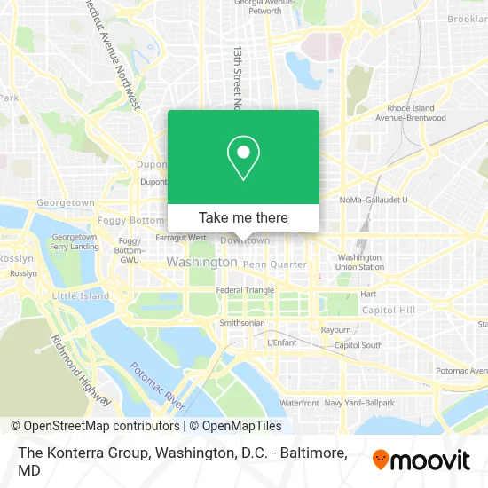 The Konterra Group map