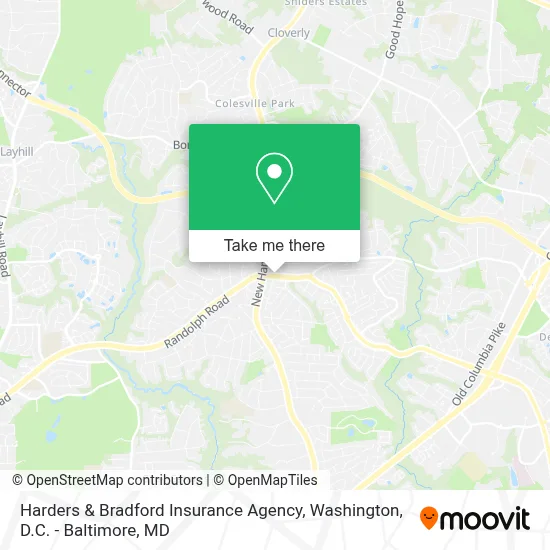 Harders & Bradford Insurance Agency map