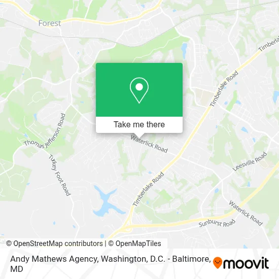 Andy Mathews Agency map