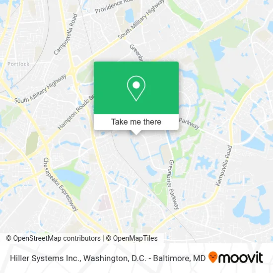 Hiller Systems Inc. map