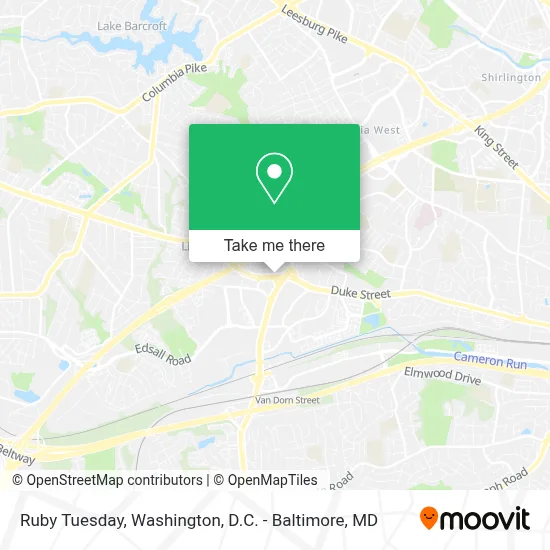 Ruby Tuesday map