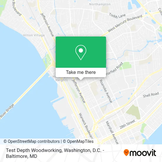 Test Depth Woodworking map