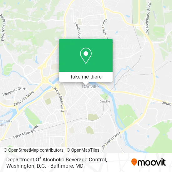 Department Of Alcoholic Beverage Control map