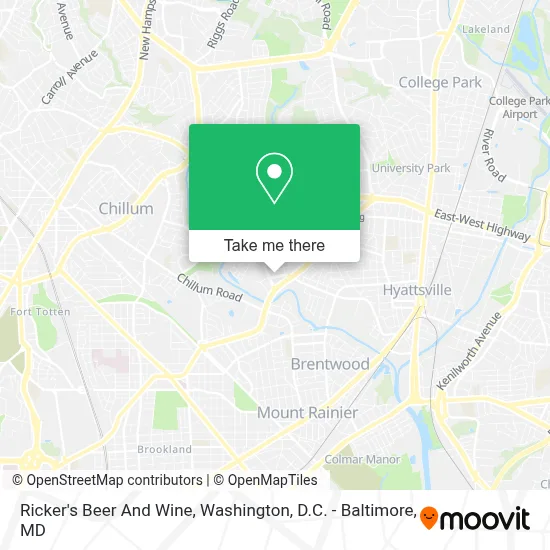 Ricker's Beer And Wine map