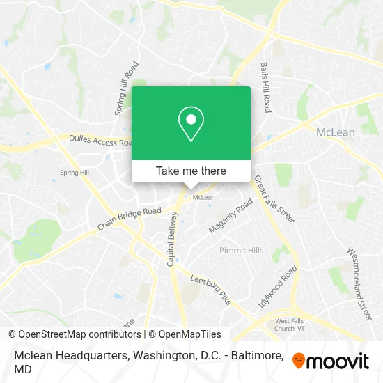 Mclean Headquarters map