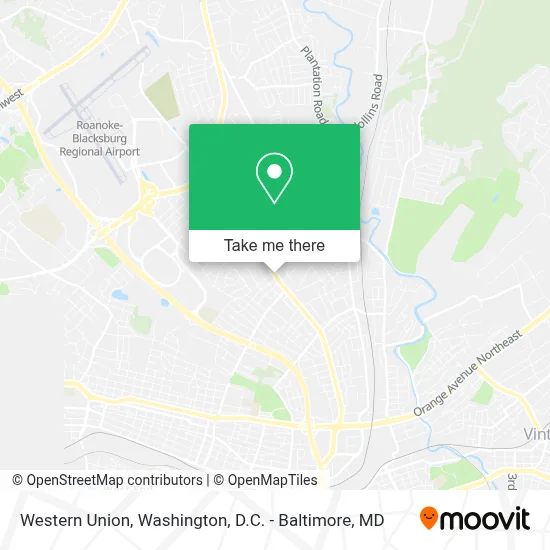 Western Union map