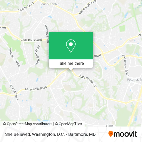 She Believed map