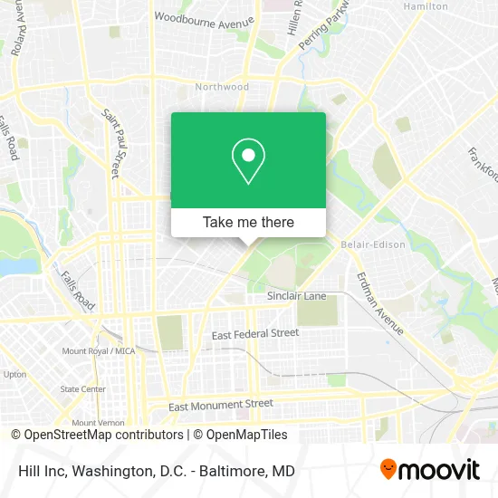 Hill Inc map