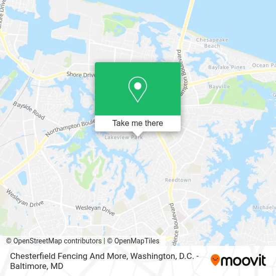 Chesterfield Fencing And More map