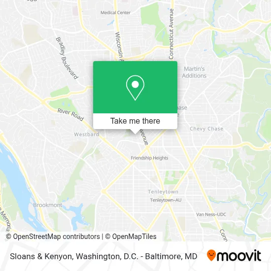 Sloans & Kenyon map