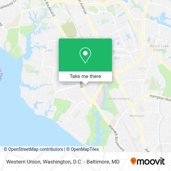 Western Union map
