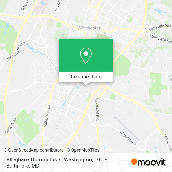 Alleghany Optometrists map
