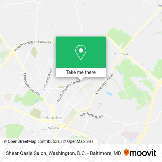 Shear Oasis Salon map