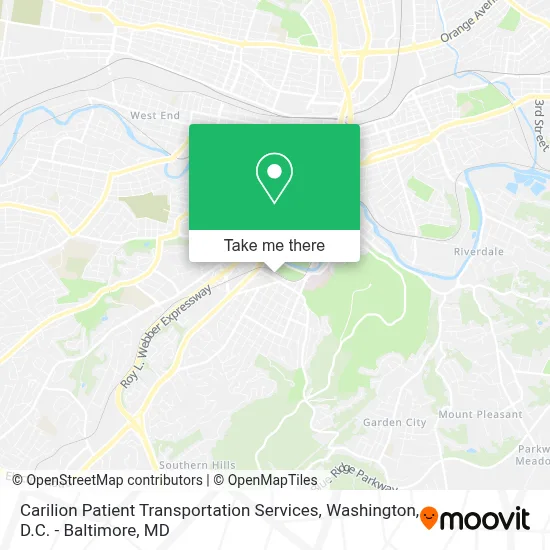 Carilion Patient Transportation Services map