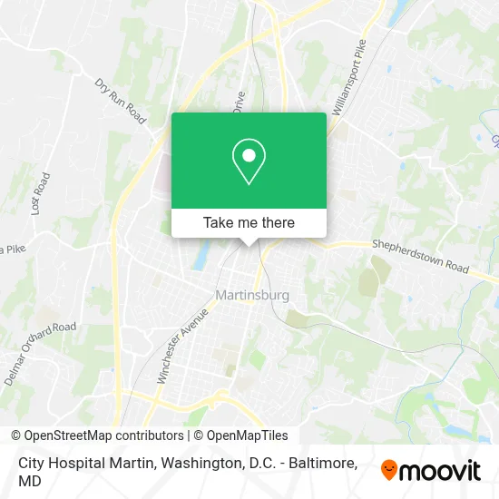 City Hospital Martin map