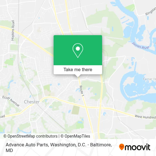 Advance Auto Parts map