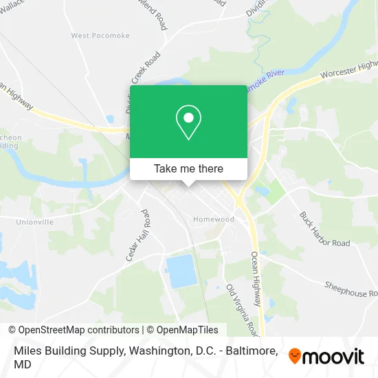 Miles Building Supply map