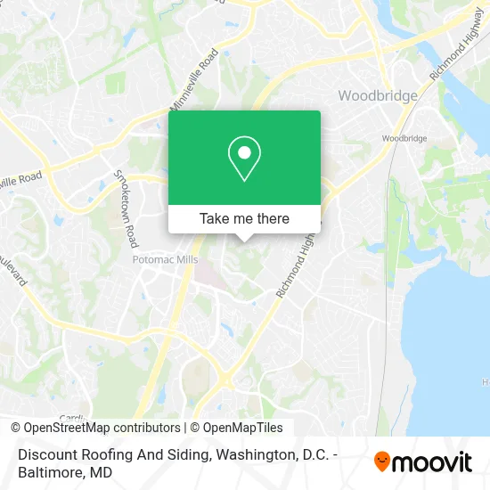 Discount Roofing And Siding map