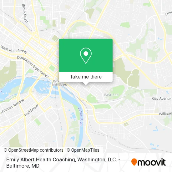 Emily Albert Health Coaching map