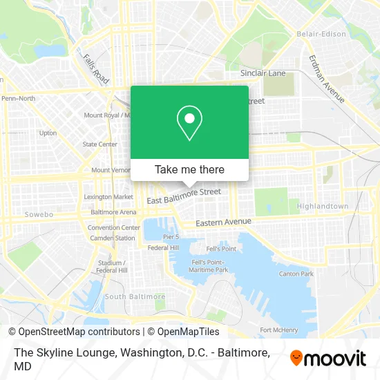The Skyline Lounge map