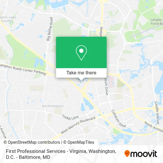 First Professional Services - Virginia map